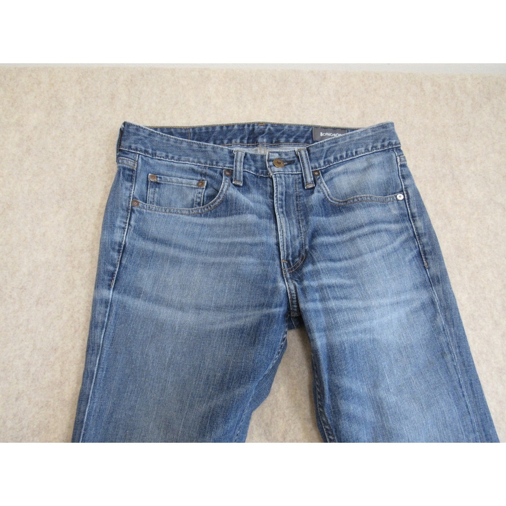 Bonobos The Blue Jean Mens 32x32 Slim Fit Medium Wash Stretch Denim Blue Jeans